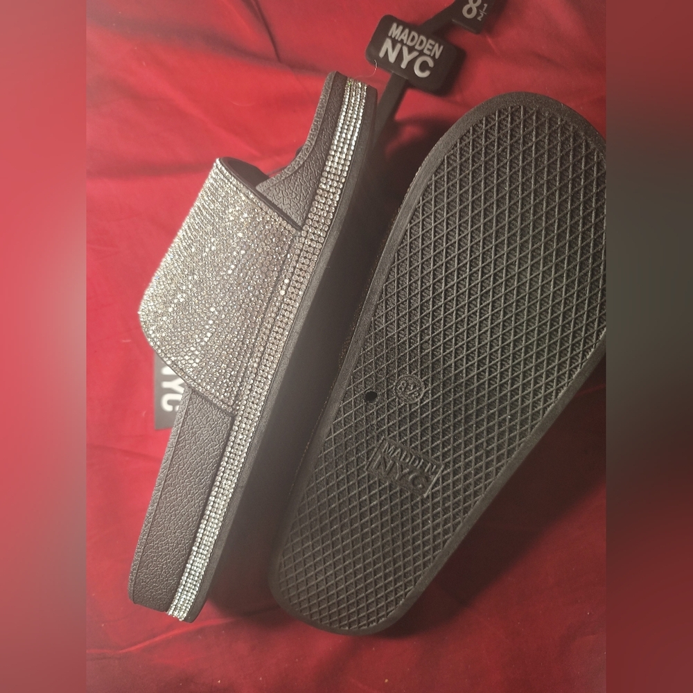 NWT BLING BLING WOMENS SLIDES SIZE 8.5 - Picture 4 of 10